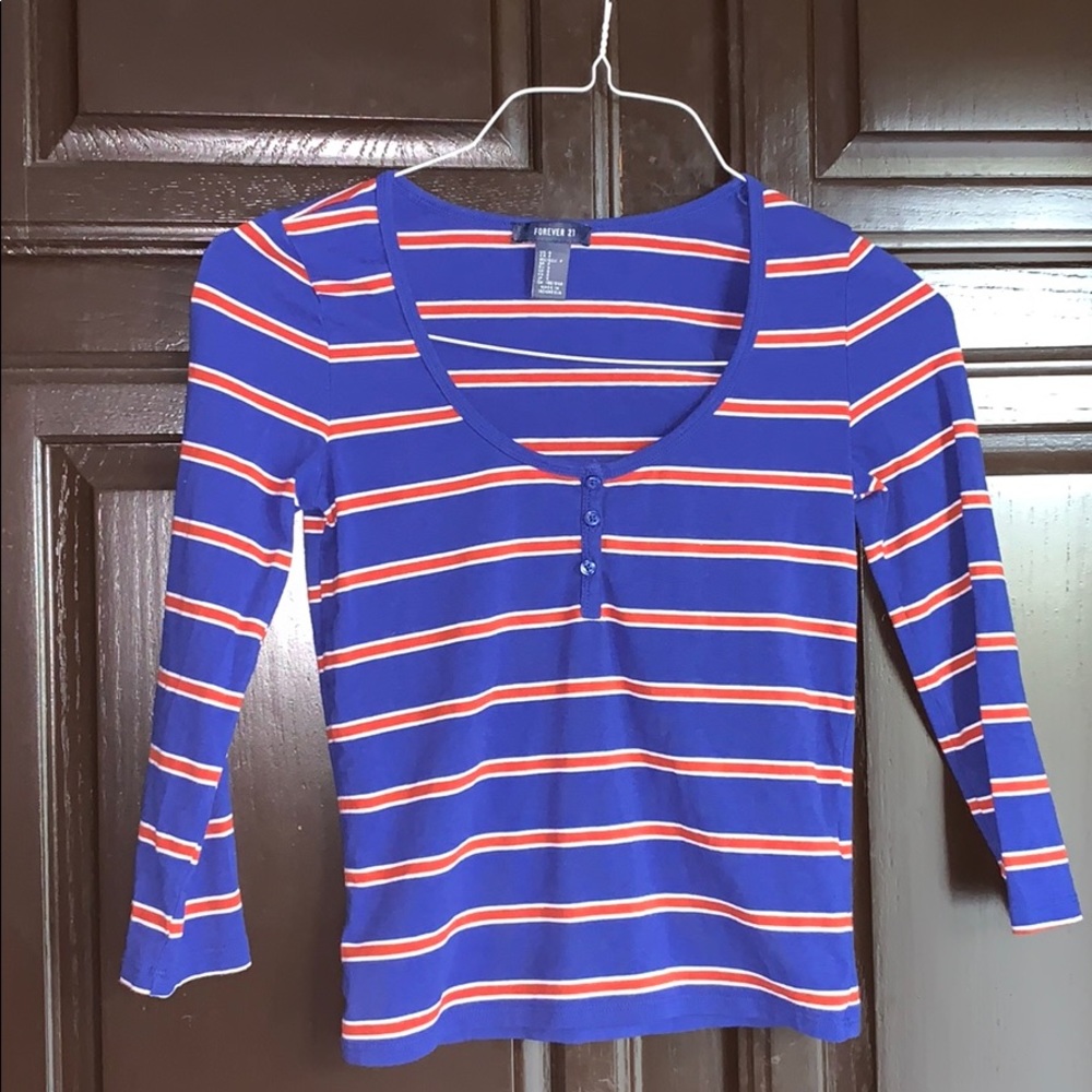 Forever 21 blue shirt